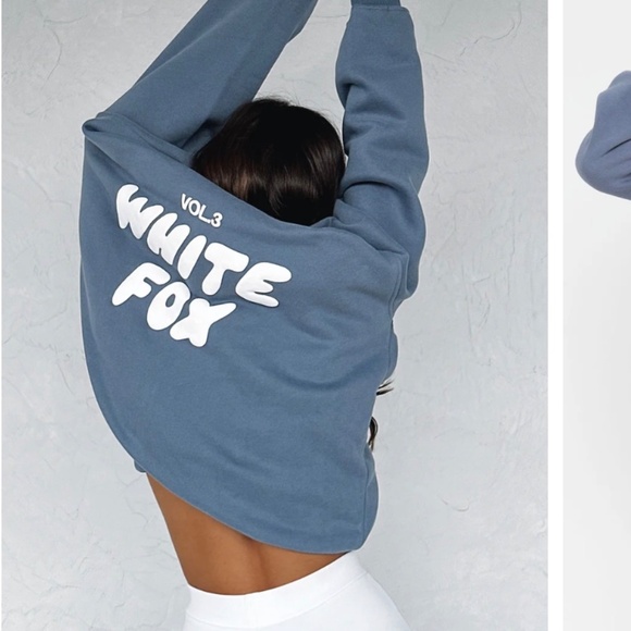 White Fox Offstage Hoodie Ocean Medium - Picture 1 of 8